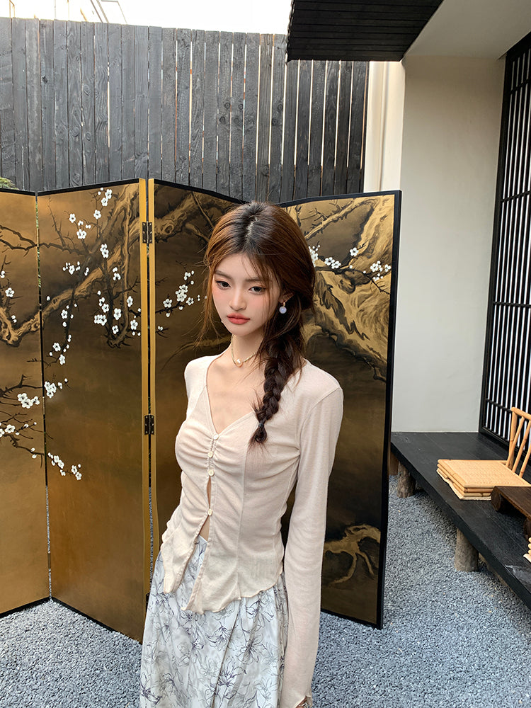 Mon. 紮染水墨印花休閒褲