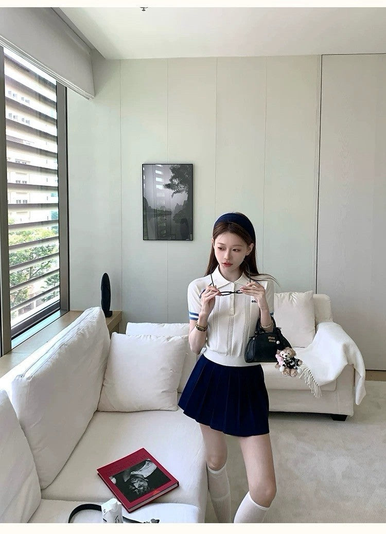 Fri. 氧氣學妹少女miu系針針套裝
