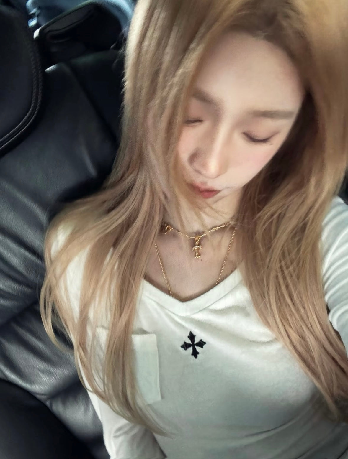 Wed. 復刻記憶 U領百搭修身彈力口袋上衣 白