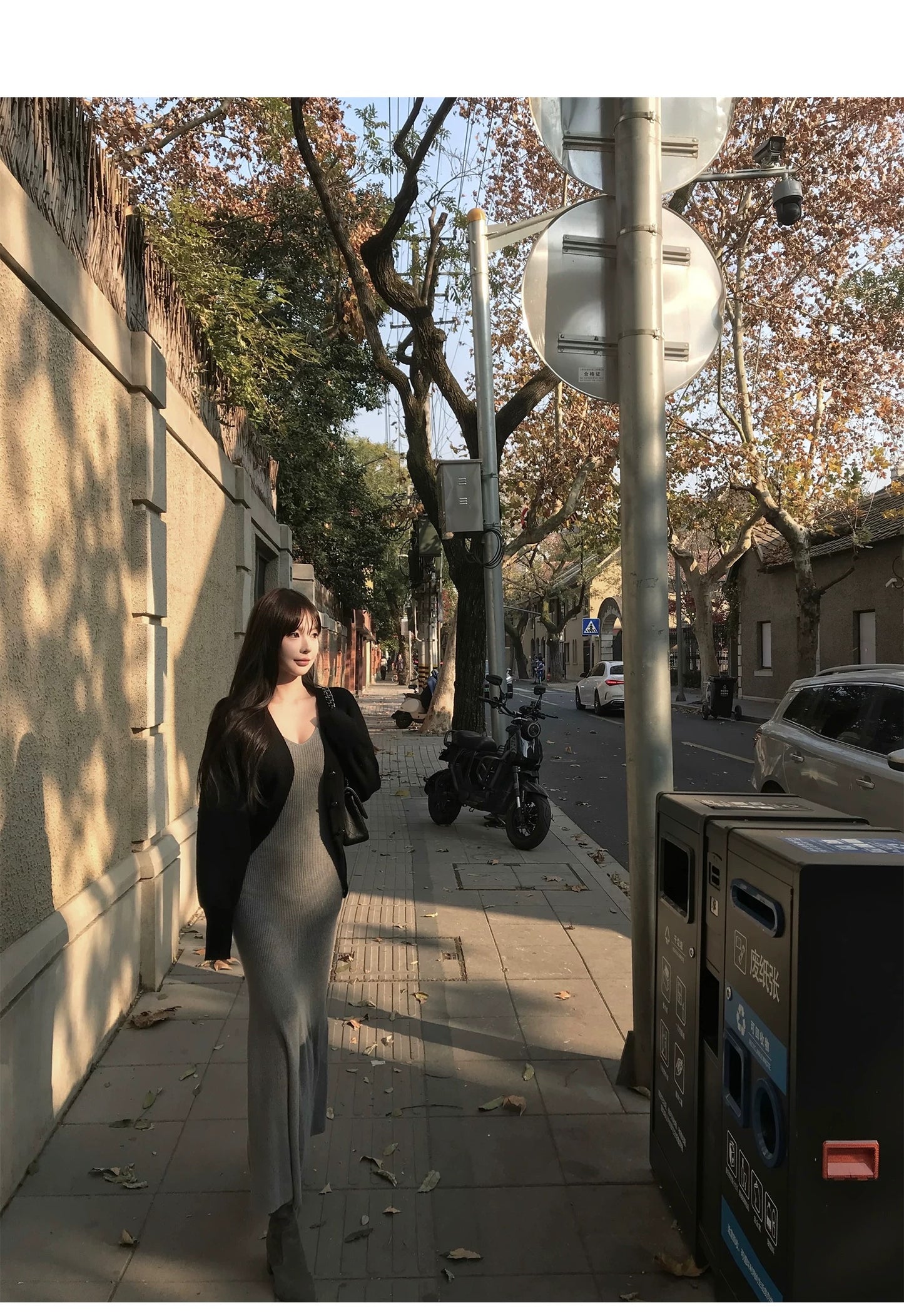 Sat. 法式奢貴 氣質疊穿羊毛針織 透視白蕾絲襯衫 黑