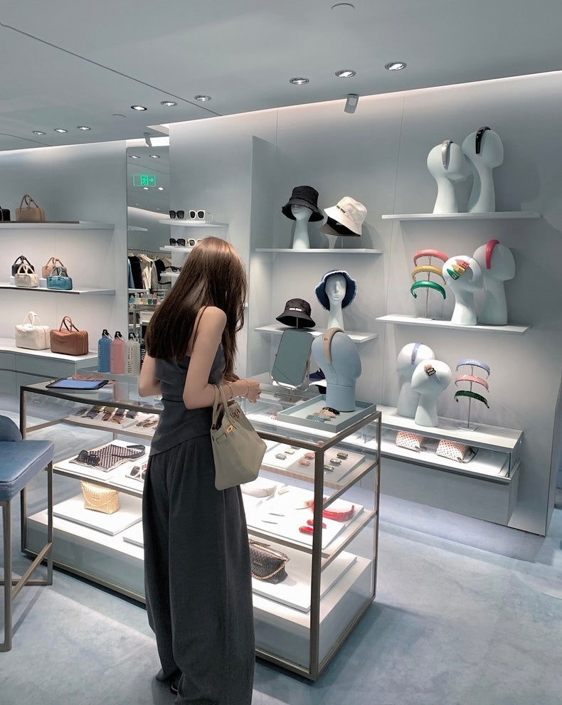 Thu. 西裝斜角設計抹胸 灰