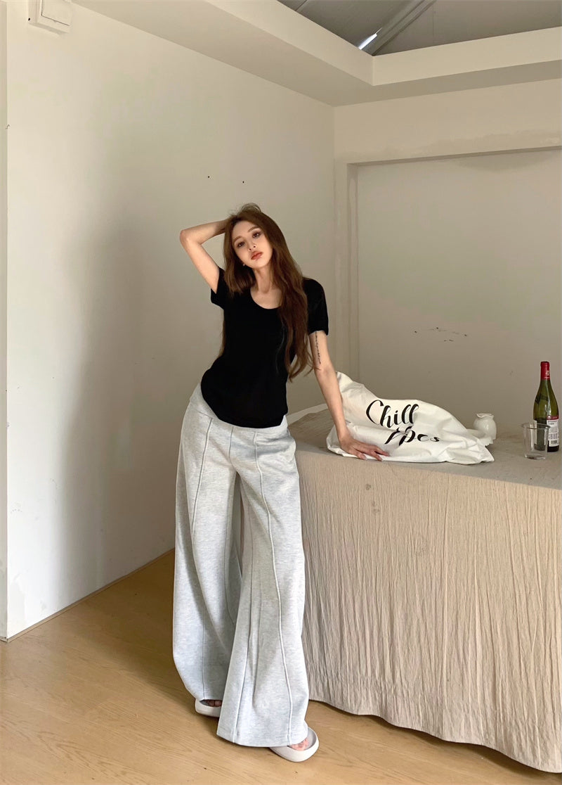 Fri. 慵懶美式基礎百搭口袋上衣 黑