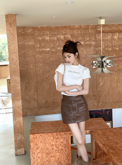 Fri. 美式短板上衣White