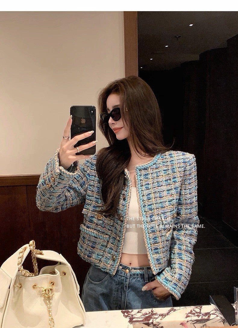 Tue. 聖西爾藍千金Cha*l手工坊秀款金絲外套