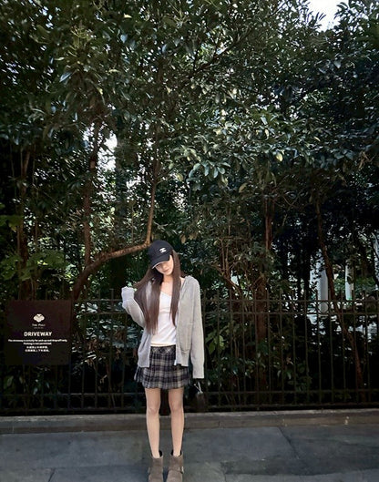 Fri. 韓系私服！多穿百搭H型連帽針織外套 灰/卡其