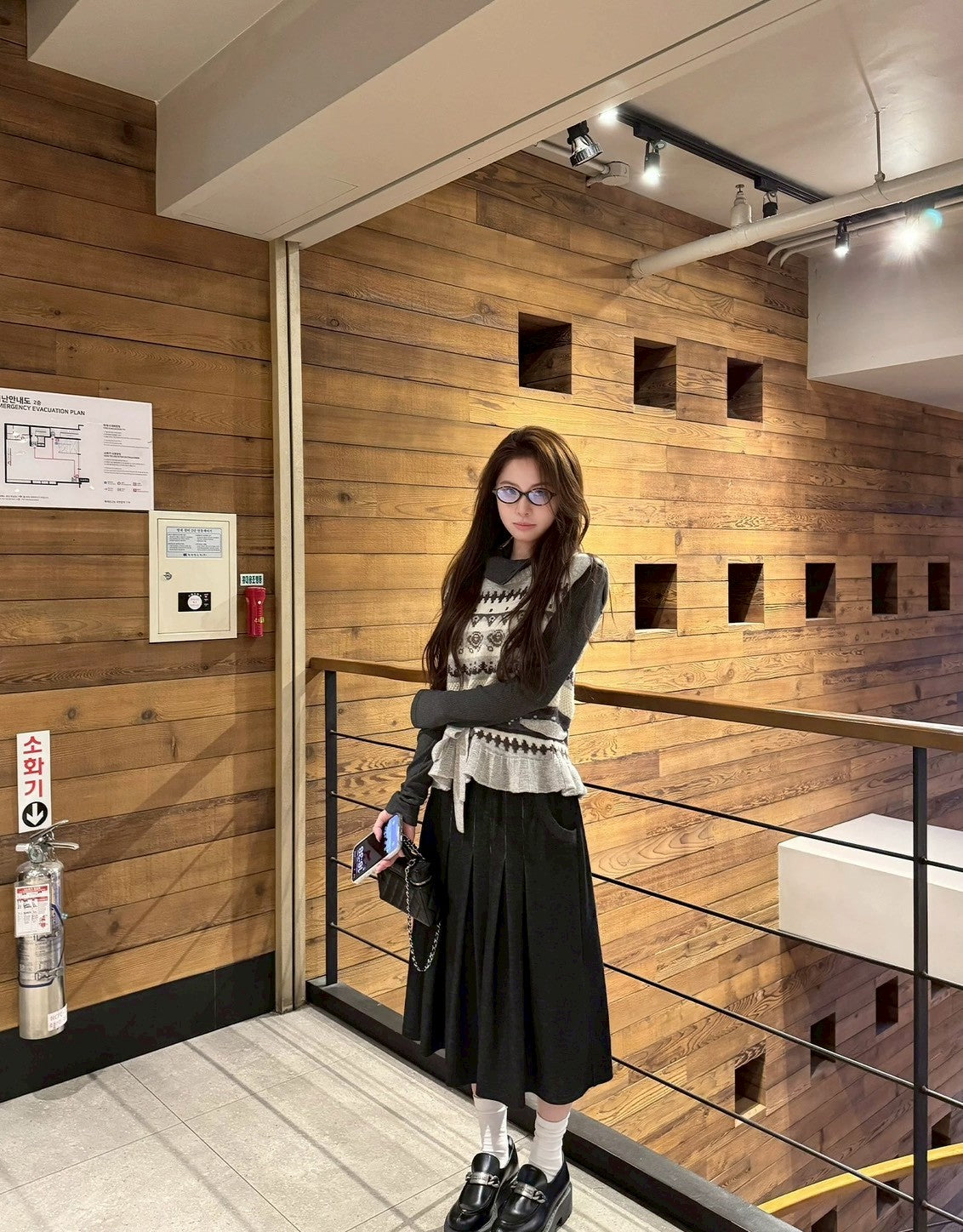 Mon. 冬日費爾島圓領羊毛花瓣針織背心