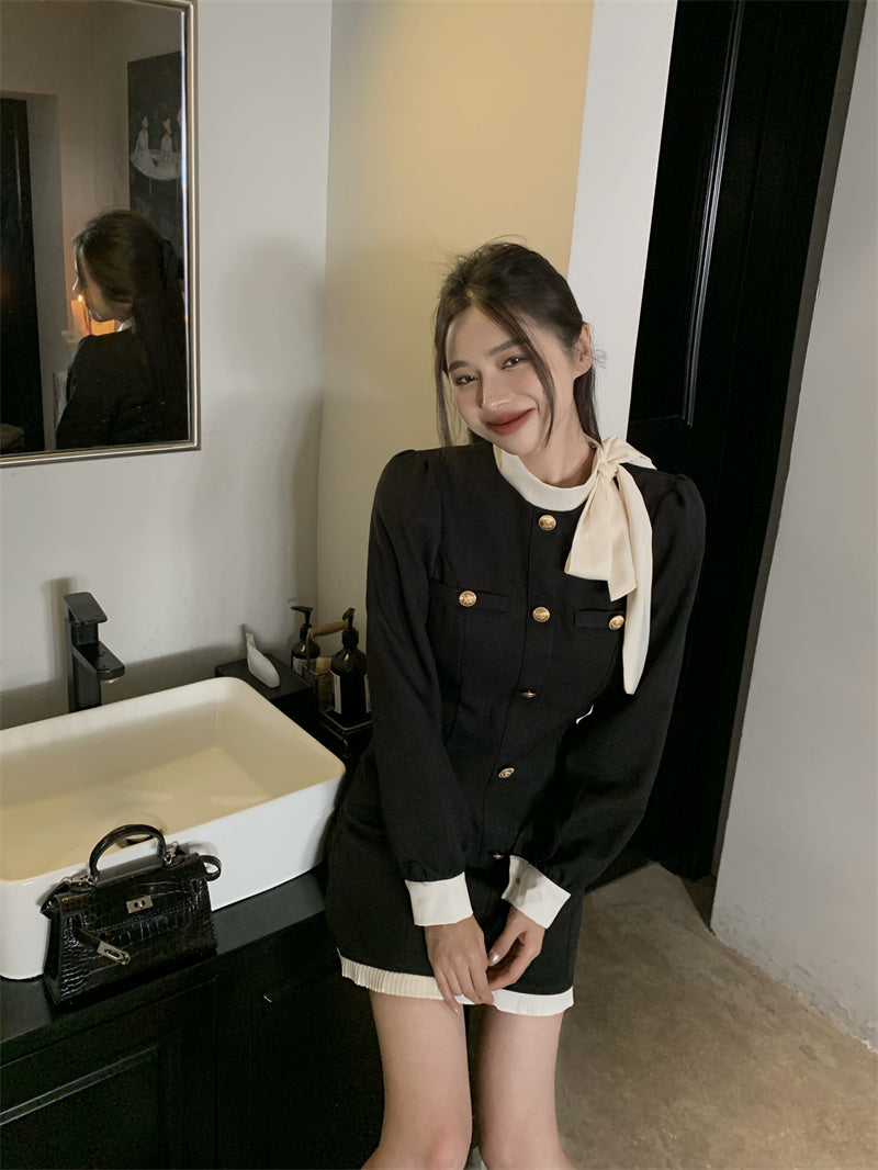 Sat. 氣質千金感亮彩連身裙