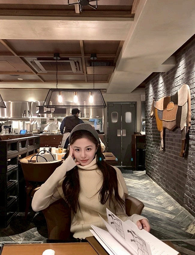 Fri. 疊穿高手堆堆領針織背心 卡其