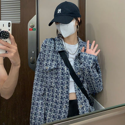 Thu. 寬松毛呢編織外套