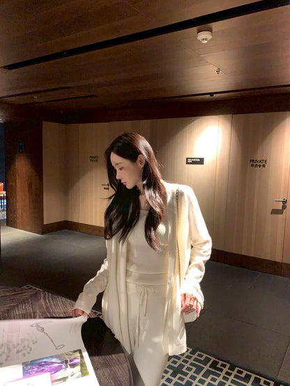 Fri. 柔暖fufu慵懶針織三件套 米白