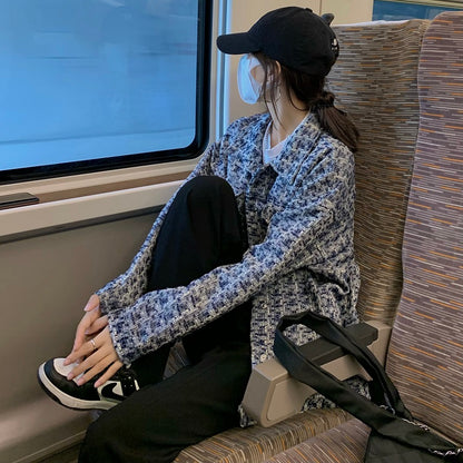 Thu. 寬松毛呢編織外套