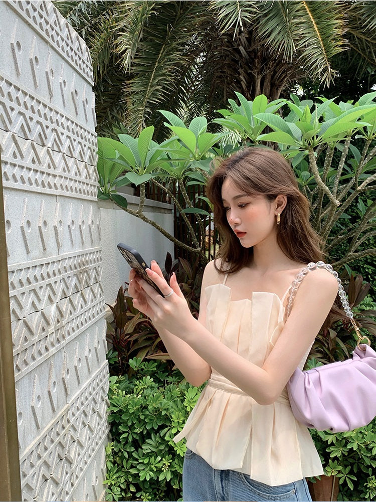 Sat. 抹胸腰束綁帶上衣