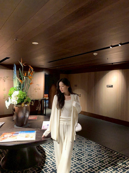 Fri. 柔暖fufu慵懶針織三件套 米白