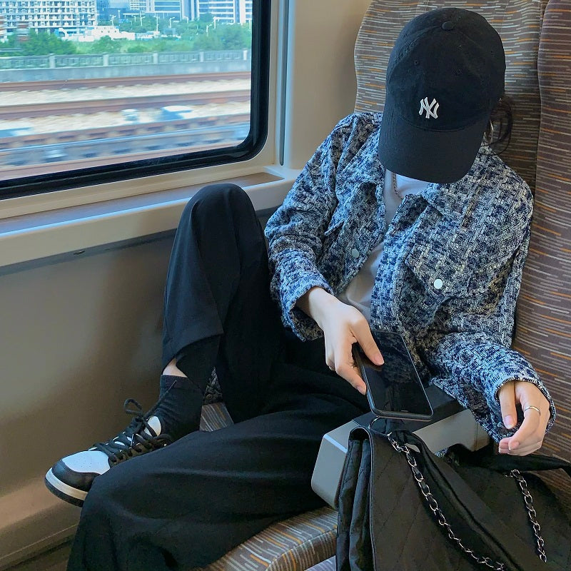 Thu. 寬松毛呢編織外套