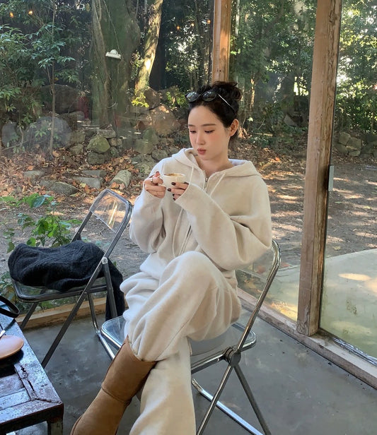 Fri. 博主主推款 軟糯Bassic休閒套裝 燕麥