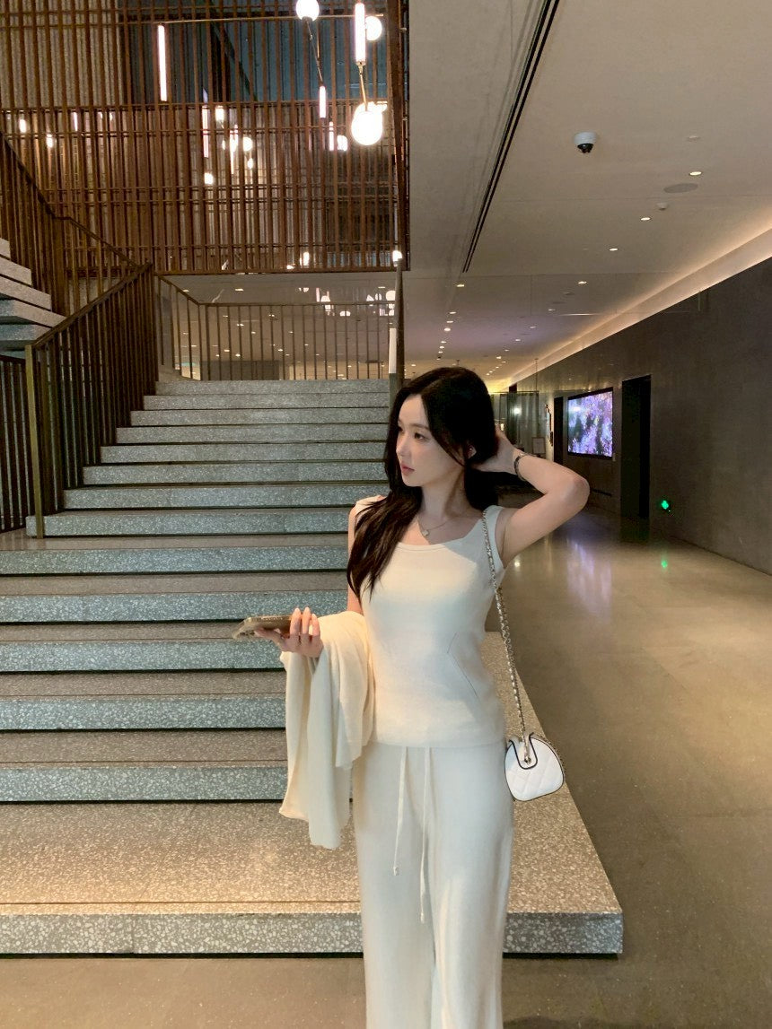 Fri. 柔暖fufu慵懶針織三件套 米白