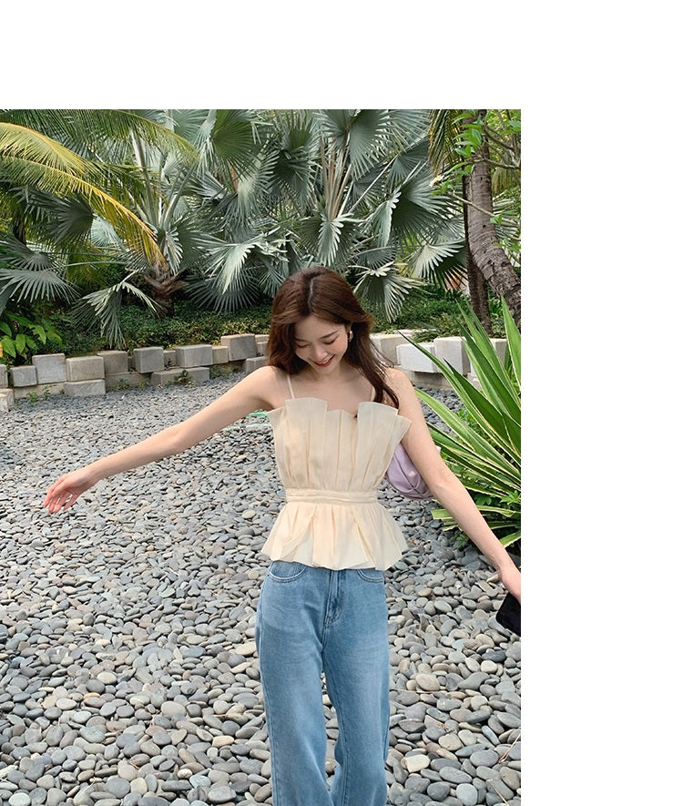 Sat. 抹胸腰束綁帶上衣