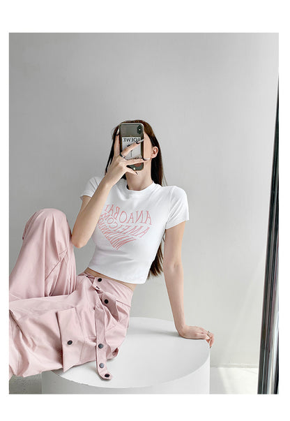 Sun. 歐美正肩字母上衣 4色