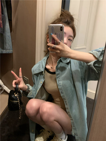 Wed. 純欲男友襯衫 & 撞色連身裙