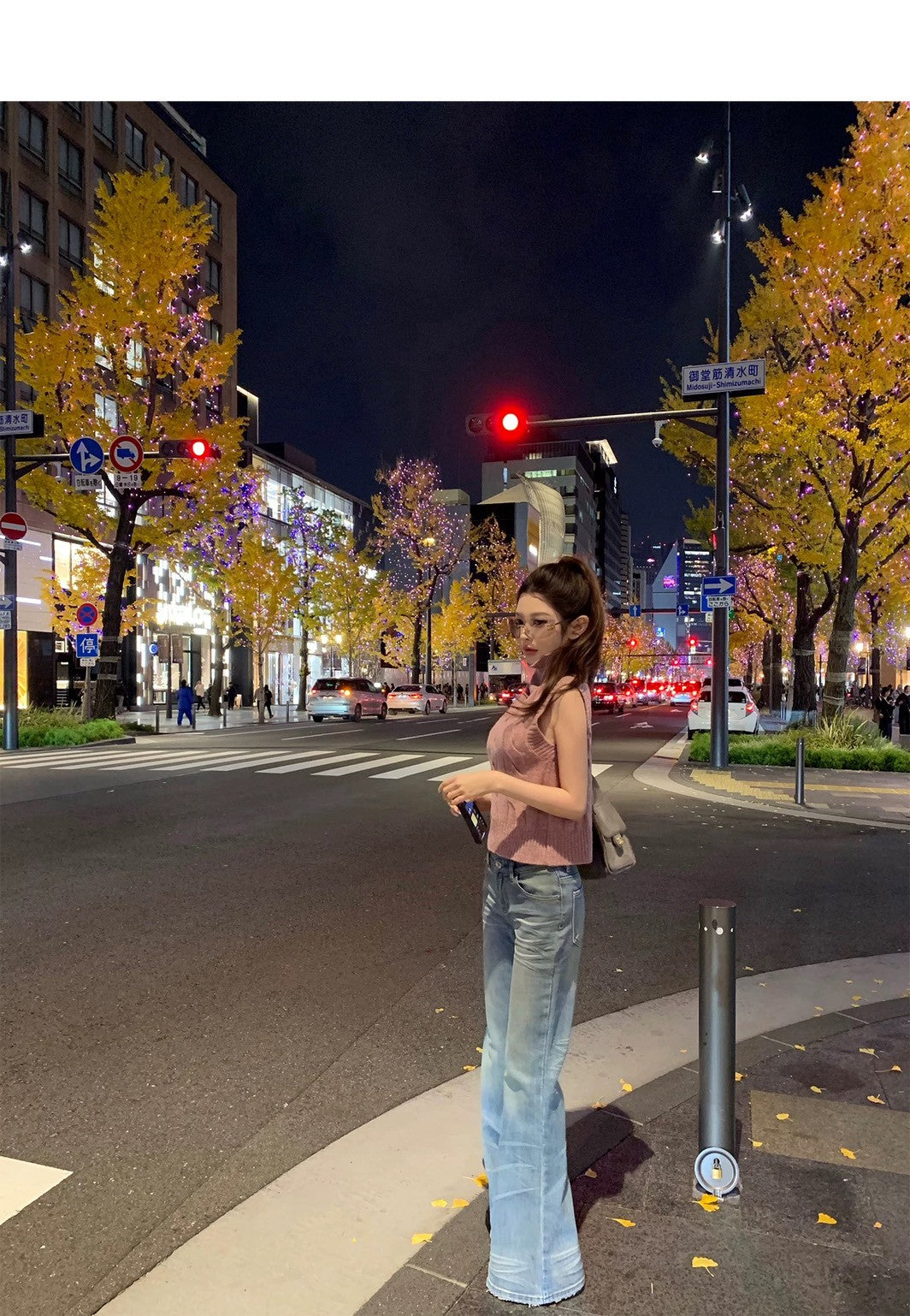 Tue. Oni小高領’’氣質麻花百搭針織背心 霧粉