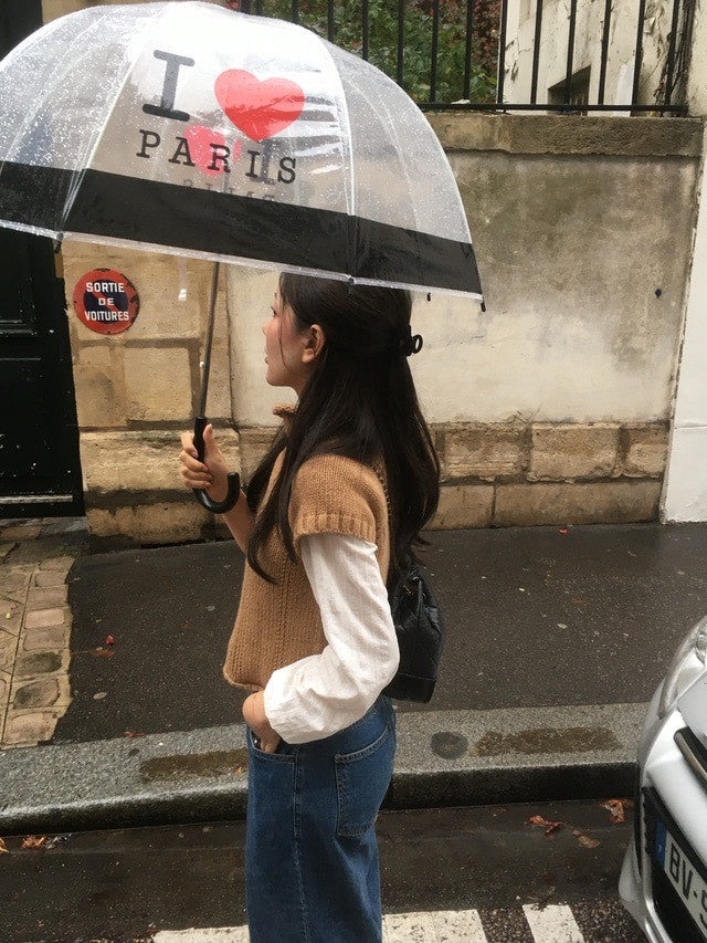 Tue. 韓女氣質高領短袖毛衣 卡棕/炭黑