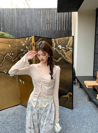 Mon. 紮染水墨印花休閒褲