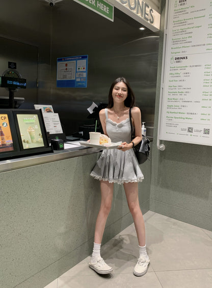 Wed. 芭比收腰蕾絲裙