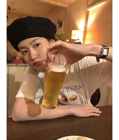 Sun. 韓國Bagel白色T