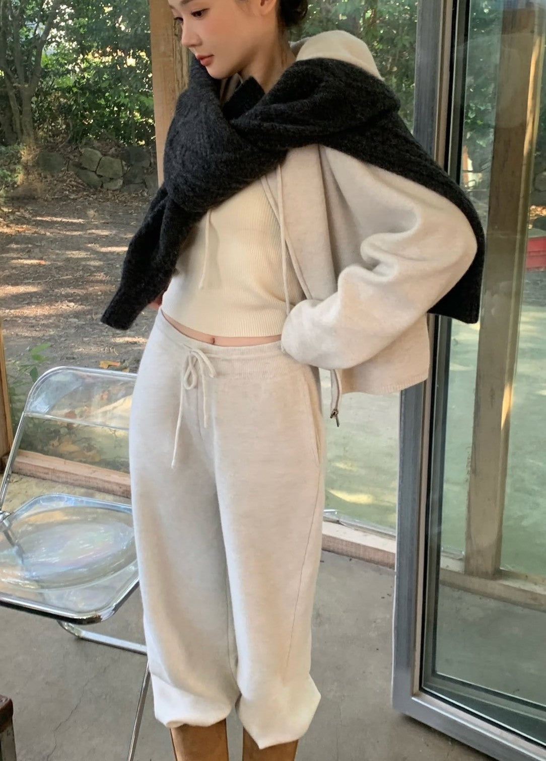 Fri. 博主主推款 軟糯Bassic休閒套裝 燕麥