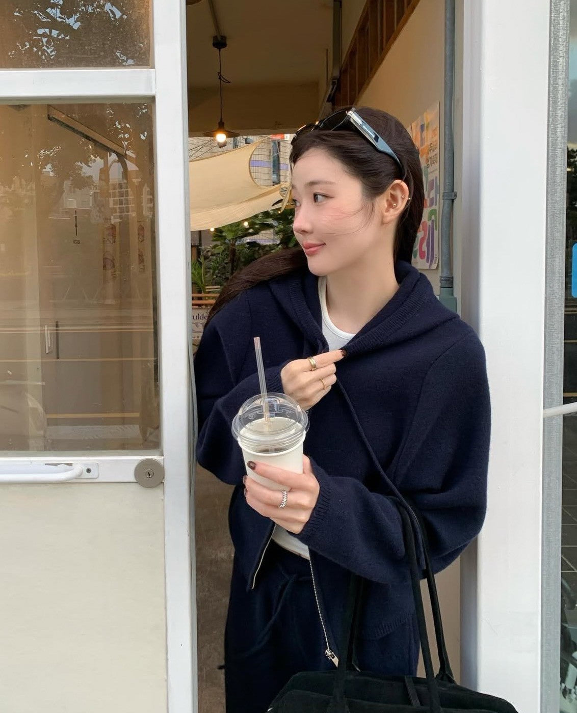 Fri. 博主主推款 軟糯Bassic休閒套裝 深藍