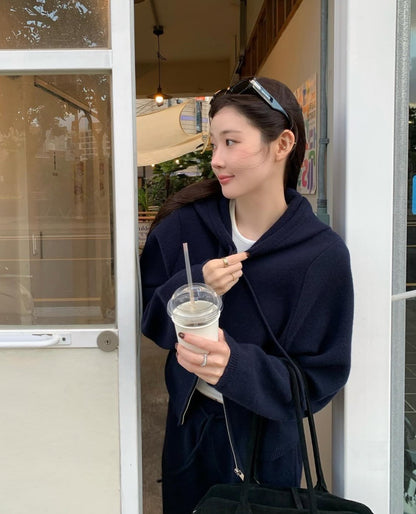 Fri. 博主主推款 軟糯Bassic休閒套裝 深藍