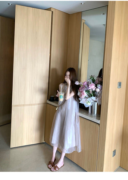 Sat. 麻繩繞脖飄飄裙