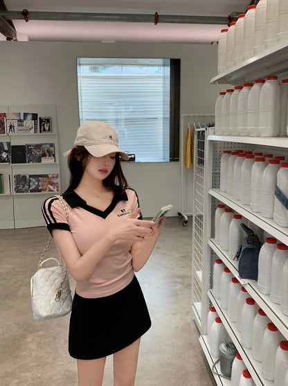 Sun. 足球甜心 美式熱辣vibe球衣 上衣背心兩款 粉色