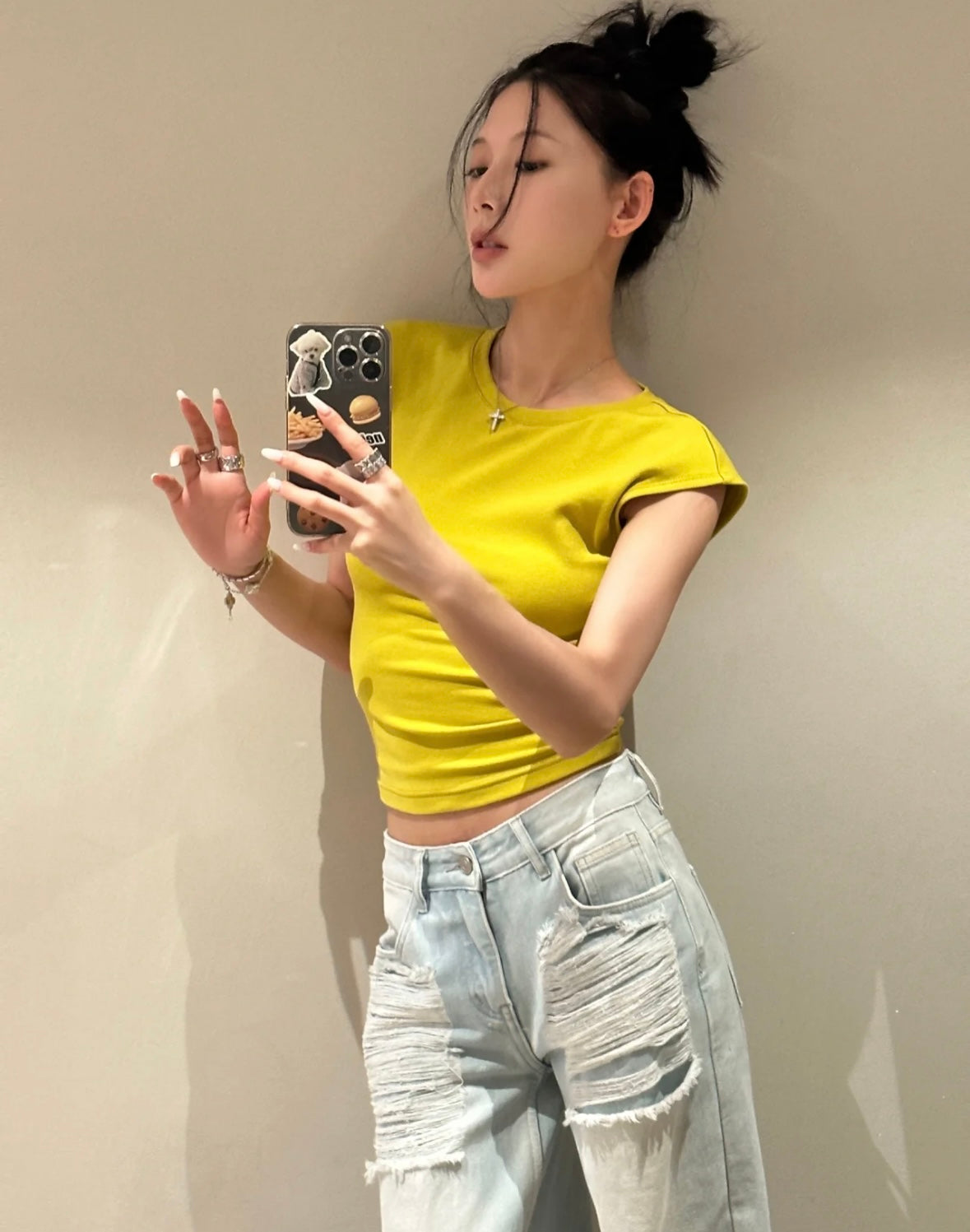 Sun. 穿自己想穿 辣妹後背挖空正肩上衣 3色