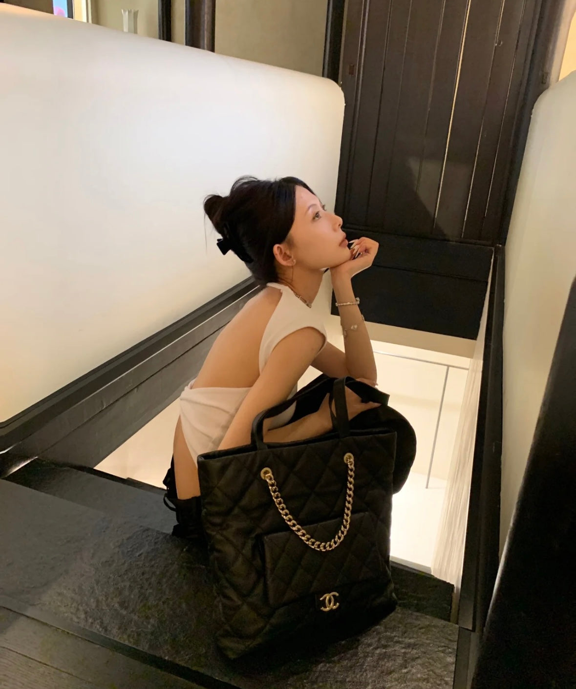 Sun. 穿自己想穿 辣妹後背挖空正肩上衣 3色