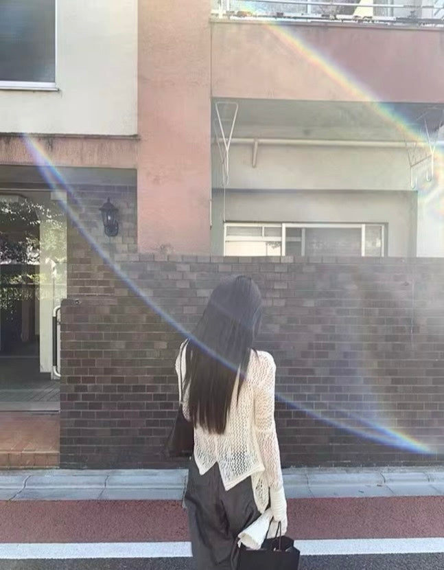 Tue. 春和景明 縷空設計寬鬆慵懶罩衫
