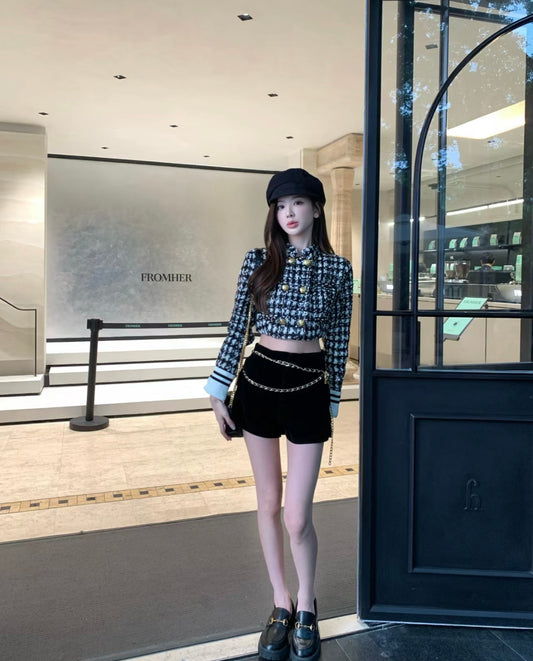 Sun. 基礎百搭款 高腰A字女團褲 黑