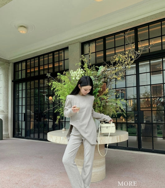 Sat. 休閒懶人素顏套裝 亞麻