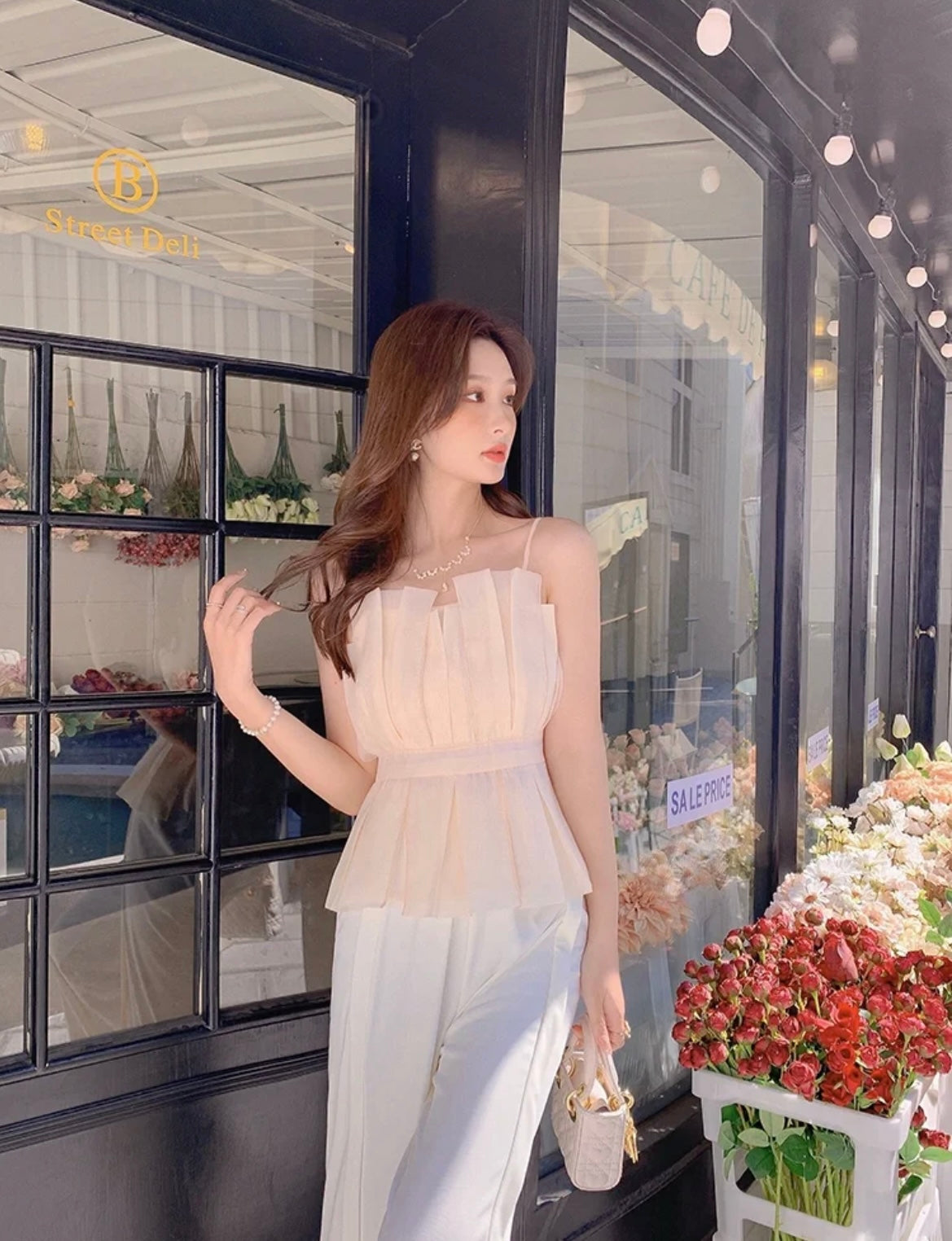 Sat. 抹胸腰束綁帶上衣