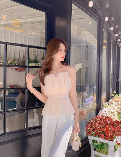 Sat. 抹胸腰束綁帶上衣