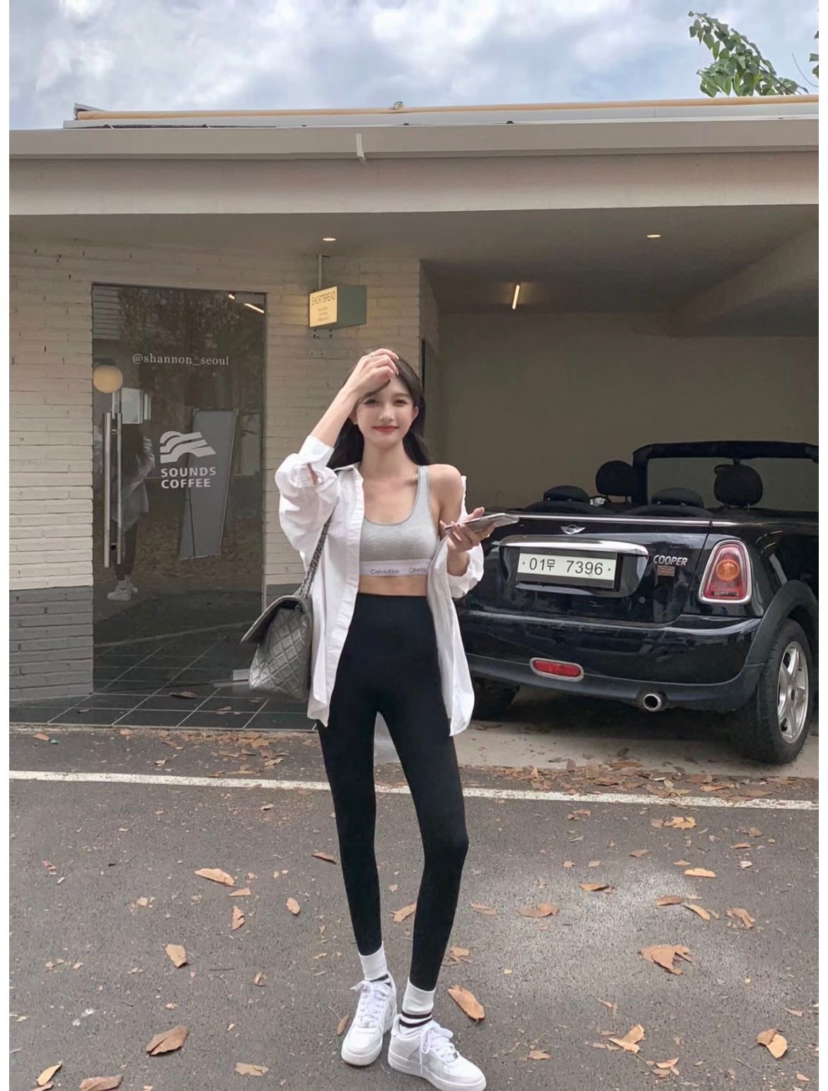 Mon. 顯瘦瑜珈褲 三色/黑