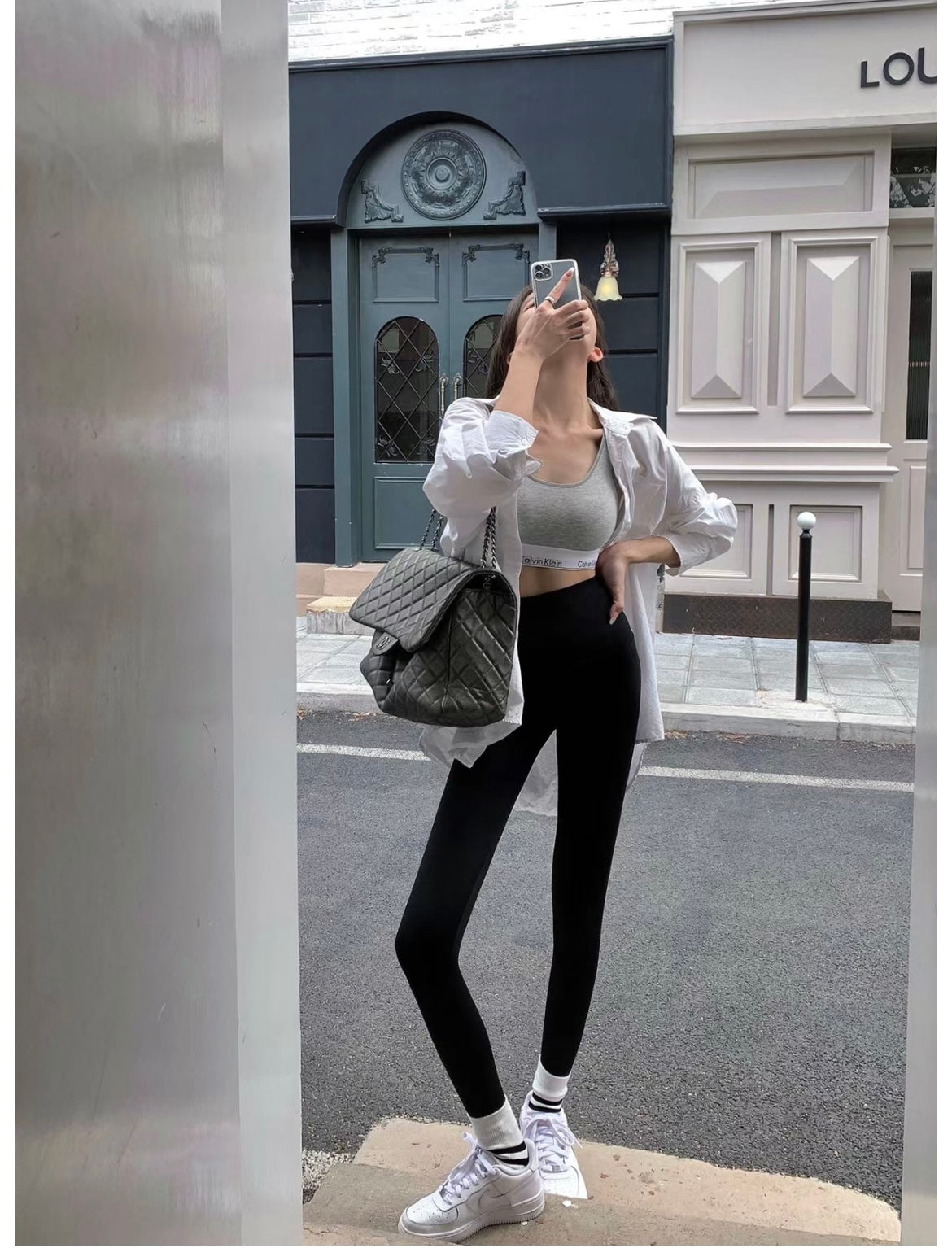 Mon. 顯瘦瑜珈褲 三色/黑