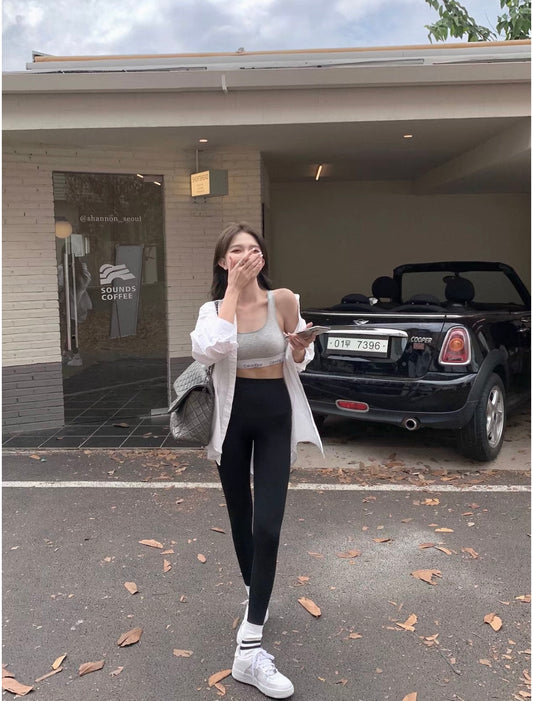 Mon. 顯瘦瑜珈褲 三色/黑