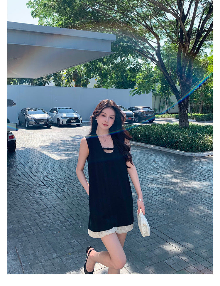 Sun. 今年的第一條法式 miu系氣質小黑裙