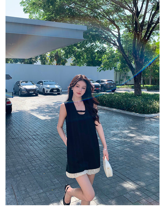 Sun. 今年的第一條法式 miu系氣質小黑裙