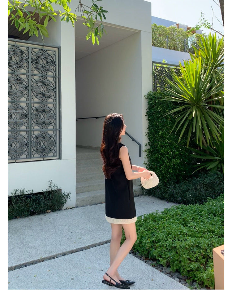 Sun. 今年的第一條法式 miu系氣質小黑裙