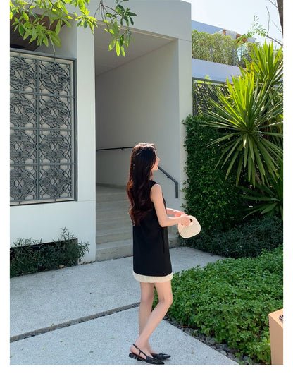 Sun. 今年的第一條法式 miu系氣質小黑裙
