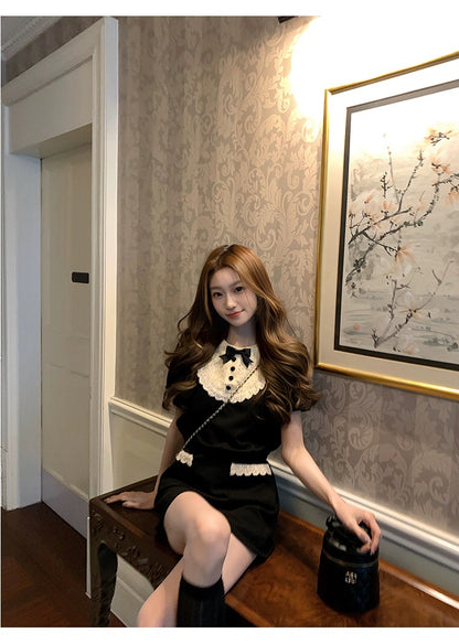 Sat. Miu系甜美經典黑白配色裙裝