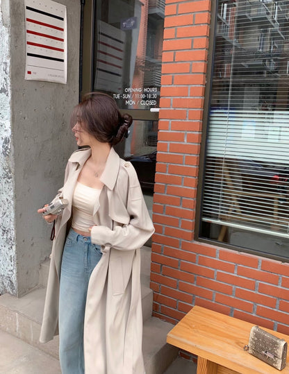Sat. 女主氣質雙排扣垂感風衣