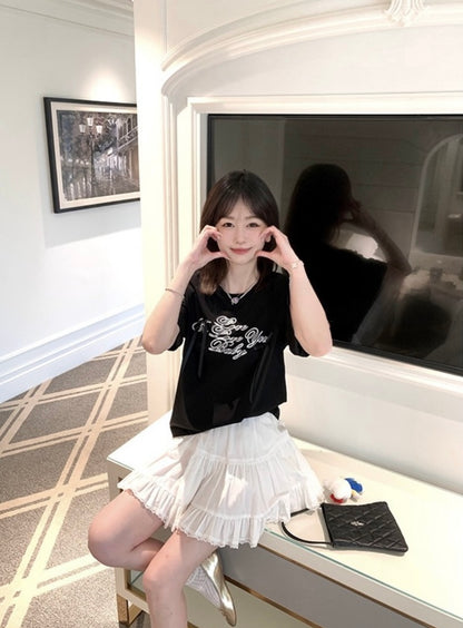 Sun. 百搭立體蝴蝶結圓領休閒上衣